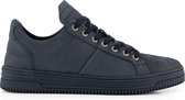 NoGRZ G.Semper - Leren Herensneakers - Veterschoenen - Blauw Leer - Maat 46