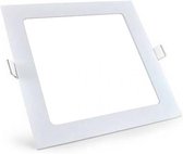 LED Downlight Slim - Igan - Inbouw Vierkant 6W - Helder/Koud Wit 6000K - Mat Wit - 115mm