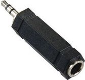 Bandridge AP046 tussenstuk voor kabels 3.5mm 6.3mm Zwart