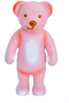 Beeld teddybeer staand roze