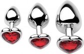 Chrome Hearts 3-Delige Buttplug Set - Zilver - Sextoys - Anaal Toys - Dildo - Buttpluggen