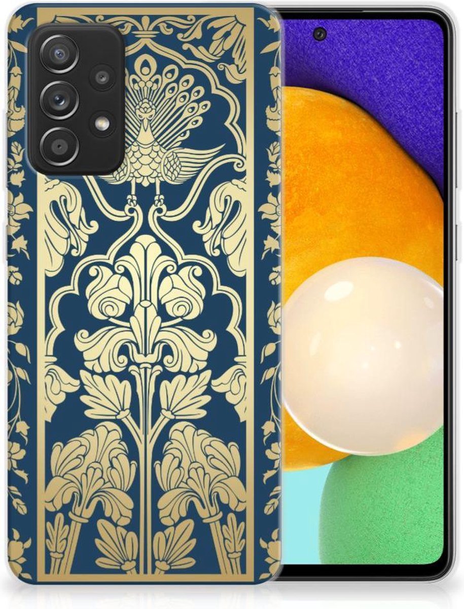 Samsung Galaxy A52 (5G/4G) TPU Case Beige Flowers