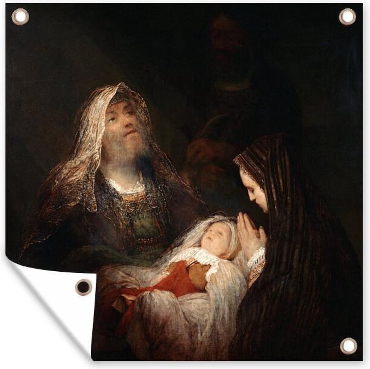 Décoration murale extérieur Chant de louange de Siméon - peinture d ...