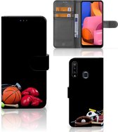 GSM Hoesje Geschikt voor Samsung Galaxy A20s Bookcover Ontwerpen Voetbal, Tennis, Boxing… Sports