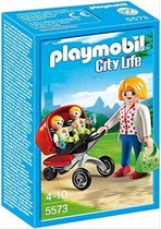 Playmobil Playset City Life Mama With Twin Cart - Speelgoed