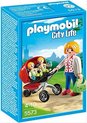 Afbeelding van het spelletje Playset City Life Mama With Twin Cart Playmobil 5573