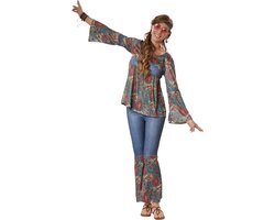 dressforfun - Hippie Girl Harmony L - verkleedkleding kostuum halloween verkleden feestkleding carnavalskleding carnaval feestkledij partykleding - 302610