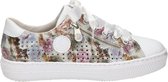 Rieker dames sneaker - Wit multi - Maat 38