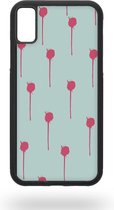 Pink paint splashes Telefoonhoesje - Apple iPhone X / XS