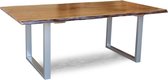 Boomstam tafel 180 cm 76x180 cm – Eettafel Industrieel – Boomstamtafel Duurzaam Materiaal - Perfecthomeshop