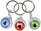 Lg-imports Sleutelhanger Oogbal 2,5 Cm Metaal Blauw