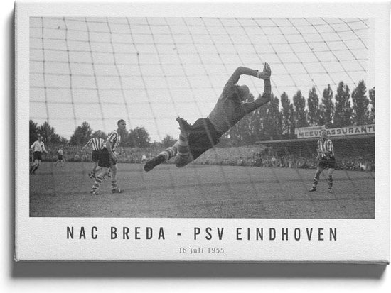 NAC Breda  - PSV Eindhoven '55 - Walljar - Wanddecoratie - Schilderij - Plexiglas
