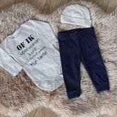 MM Baby pakje cadeau geboorte meisje jongen set met tekst aanstaande zwanger kledingset pasgeboren unisex Bodysuit | Huispakje | Kraamkado | Gift Set babyset kraamcadeau  babygesch