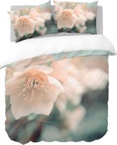 Y-NOT - Pastel Flower - Dekbedovertrek - Katoensatijn - Lits Jumeaux - 240x200/220 cm - Multi