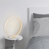 Home Sweet Home - Design tafellamp Led Eclips - Zilver - 35/10/36cm - bedlampje - LED geïntegreerd - gemaakt van Aluminium