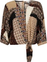 Tramontana Top Knot Mixed Graphic Print - XS