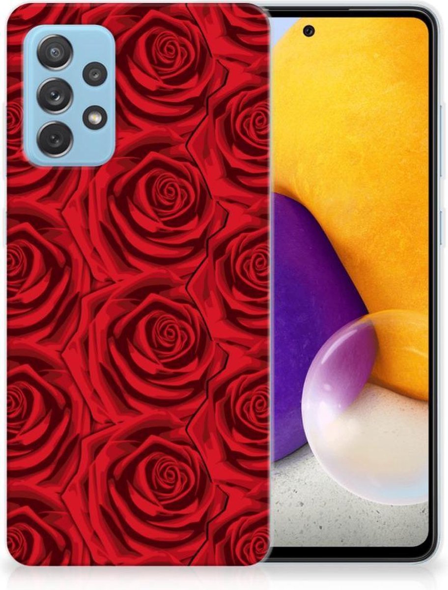 Samsung Galaxy A72 TPU Case Red Roses