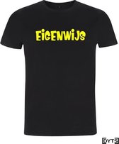 T-shirt | Karaktereigenschappen | Eigenwijs05 - fluor yellow, S, Dames