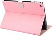 ENKAY Stand Folio Cover Leather Smart Case voor iPad 10.2 (2019) met automatische slaap- / wekfunctie (roze)