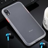 Voor iPhone XR Skin Hand Feeling Series Anti-fall Frosted PC + TPU Case (transparant)