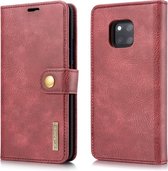 DG.MING Crazy Horse Texture Flip afneembare magnetische lederen tas voor Huawei Mate 20 Pro, met houder & kaartsleuven & portemonnee (rood)