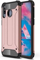 Magic Armor TPU + PC Combination Case voor Galaxy M30 (Rose Gold)