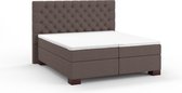 Karlsson boxspring Unik Elit vlak met gestoffeerd matras - 180 x 200 cm - hunter