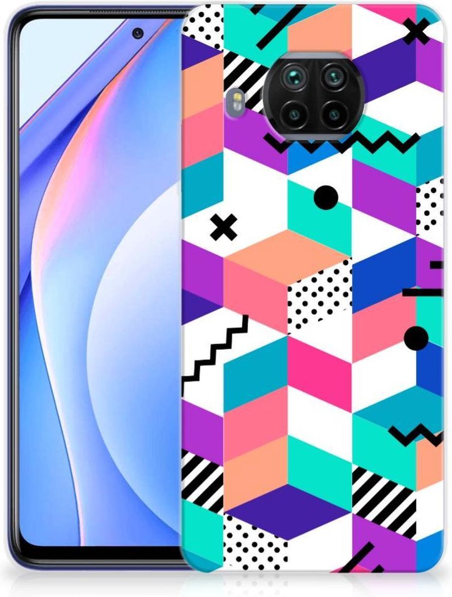 Xiaomi Mi 10T Lite TPU Hoesje Blokken Kleurrijk