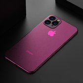 Voor iPhone 11 Pro Max Ultradunne Frosted PP Case (Rose Red)