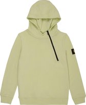 Lyle and Scott Angle Zip LB Hoodie jongens casual sweater lime groen