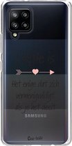 Casetastic Samsung Galaxy A42 (2020) 5G Hoesje - Softcover Hoesje met Design - Liefde is Print