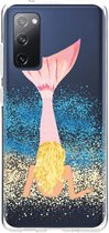 Casetastic Samsung Galaxy S20 FE 4G/5G Hoesje - Softcover Hoesje met Design - Mermaid Blonde Print