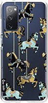 Casetastic Samsung Galaxy S20 FE 4G/5G Hoesje - Softcover Hoesje met Design - Carousel Horses Print