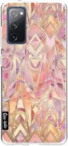 Casetastic Samsung Galaxy S20 FE 4G/5G Hoesje - Softcover Hoesje met Design - Coral and Amethyst Art Print