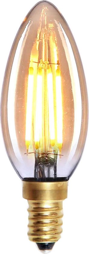Highlight - Lamp LED E14 kaars 4W 280LM 2200K Dimbaar amber