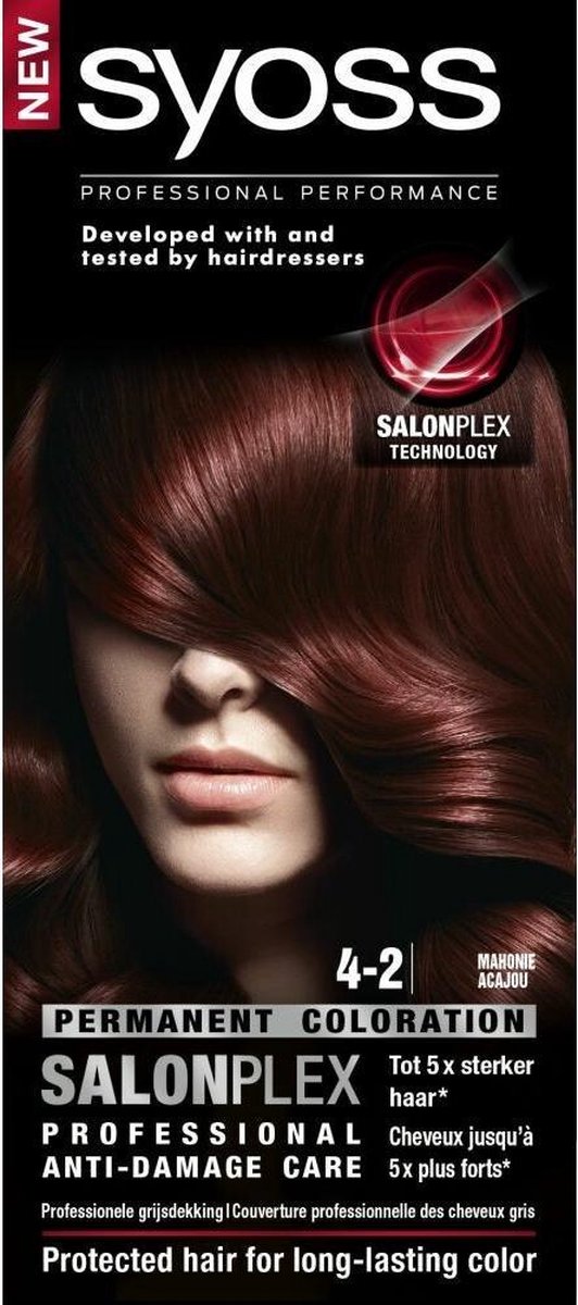 SYOSS Color baseline 4-2 Teinture pour cheveux acajou - 1 pièce | bol