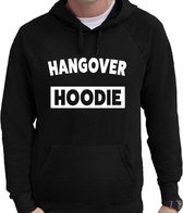 Hangover fun tekst hoodie voor heren zwart L