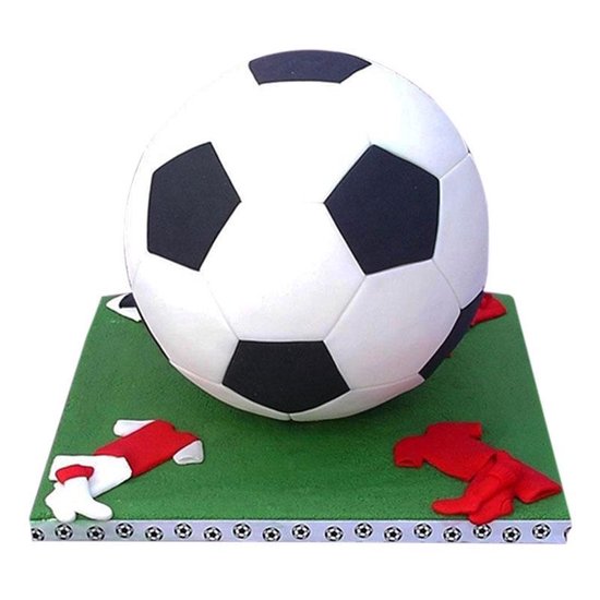 2 PC'S taart schimmel fondant schimmel voetbal vorm cake versieren