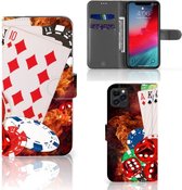 Geschikt voor iPhone 11 Pro Max Wallet Case met Pasjes Casino