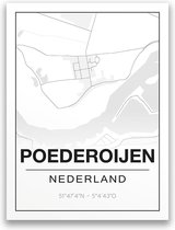 Poster/plattegrond POEDEROIJEN - A4