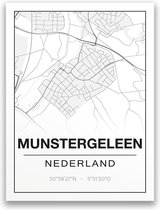 Poster/plattegrond MUNSTERGELEEN - A4