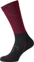Odlo Socks long CERAMIWARM Rumba Red/Black - Maat 45/47
