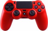 Siliconen hoes purecolor Rood - voor PS4 controller