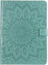 GadgetBay Zonnebloem Lederen iPad Pro 11-inch 2018 Case Hoes Wallet - Groen