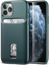 iPhone 11 Pro ESR Wallet Armor serie beschermhoes met kaartsleuven (groen)