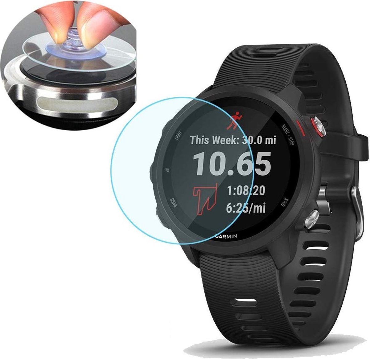 Tempered Glass Screenprotector Geschikt Voor Garmin Forerunner 245