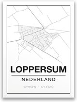 Poster/plattegrond LOPPERSUM - 30x40cm
