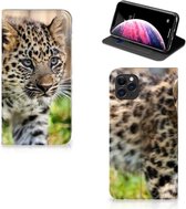 Geschikt voor iPhone 11 Pro Max Hoesje maken Baby Luipaard