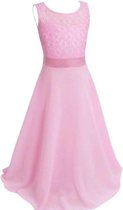 Feestjurk KIDS long Roze (10 kleuren)