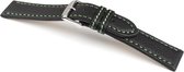 Horlogeband Kana Groen - Leer - 24mm